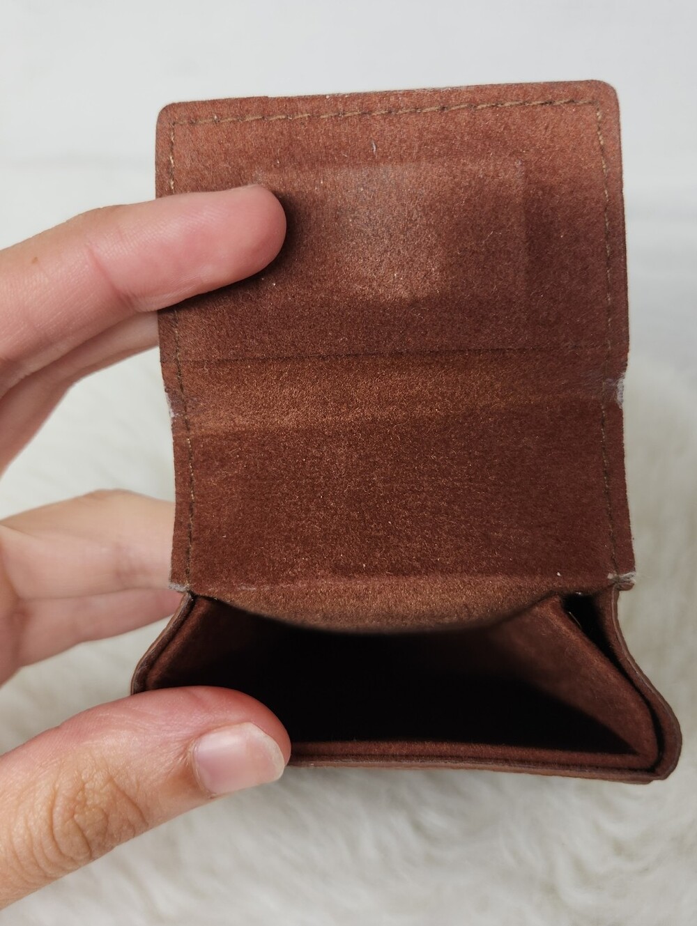 Vintage Ray Ban Brown Magnetic Snap Box For Folding Glasses - Picture 7 of 7